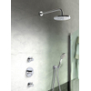 Hotbath Get Together complete thermostatische douche inbouwset Laddy R met 2 stopkranen IBS2 chroom 3 standen wandarm 20cm SW18378 Hotbath Get Together complete thermostatische douche inbouwset Laddy R met 2 stopkranen IBS2 chroom 3 standen wandarm 20cm SW18378