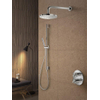 Hotbath Get Together complete thermostatische douche inbouwset Chap met 2 weg stop omstel chroom staafmodel wandarm 20cm glijstang SW18515 Hotbath Get Together complete thermostatische douche inbouwset Chap met 2 weg stop omstel chroom staafmodel wandarm 20cm glijstang SW18515