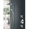 Hotbath Get Together complete thermostatische douche inbouwset Friendo met 2 stopkranen chroom 3 standen handdouche met plafondbuis 15cm diameter douchekop 20cm inclusief glijstang SW18579 Hotbath Get Together complete thermostatische douche inbouwset Friendo met 2 stopkranen chroom 3 standen handdouche met plafondbuis 15cm diameter douchekop 20cm inclusief glijstang SW18579
