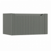 H&R Badmeubelen Juice Wastafelonderkast - 80x45x40cm - rechterhoek afgerond - 3D-front - 1 lade - geïntegreerde greep - petrol mat SW1259607