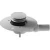 Duravit douchebakafvoer horizontaal chroom 0300868 Duravit douchebakafvoer horizontaal chroom 0300868