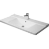 Duravit P3 Comforts meubelwastafel 105x50cm met 3 kraangaten met overloop wit 0300878 Duravit P3 Comforts meubelwastafel 105x50cm met 3 kraangaten met overloop wit 0300878