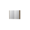 INK SPK1 armoire de toilette – 80 x 60 x 14 cm – 2 portes, portes-miroir double face – Chêne pur mat SW493567