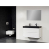 Saniclass New Future Black Spirit badmeubel 100cm hoogglans wit met spiegel SW68784 Saniclass New Future Black Spirit badmeubel 100cm hoogglans wit met spiegel SW68784