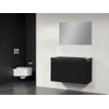 Saniclass New Future Black Spirit badmeubel 100cm 0 kraangaten met spiegel zwart SW68915 Saniclass New Future Black Spirit badmeubel 100cm 0 kraangaten met spiegel zwart SW68915