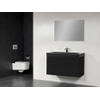 Saniclass New Future Black Spirit badmeubel 100cm 1 kraangat met spiegel zwart SW68918 Saniclass New Future Black Spirit badmeubel 100cm 1 kraangat met spiegel zwart SW68918