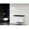 Saniclass New Future Black Spirit badmeubel 100cm 0 kraangaten hoogglans wit zonder spiegel SW68788 Saniclass New Future Black Spirit badmeubel 100cm 0 kraangaten hoogglans wit zonder spiegel SW68788