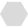 SAMPLE Cifre Cerámica Hexagon Timeless Carrelage mural et sol - Gris clair mat (gris) SW736032