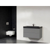 Saniclass New Future Black Spirit badmeubel 100cm 1 kraangat zonder spiegel grijs SW68911 Saniclass New Future Black Spirit badmeubel 100cm 1 kraangat zonder spiegel grijs SW68911