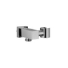 Hotbath Mate wandsteun met uitloop vierkant geborsteld nikkel SW12561 Hotbath Mate wandsteun met uitloop vierkant geborsteld nikkel SW12561