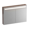 BRAUER Promise Deluxe spiegelkast – 99x70x15 cm – directe LED – 2 deuren, dubbelzijdige spiegeldeuren – Erosion SW720902