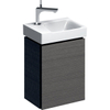 Geberit Xeno2 meuble bas pour lavabo 1 porte 38x52.5x26.5 gauche/droite gris sculture SW417512