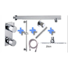 Exellence One Pack Colonne de douche robinet thermostatique encastrable type 21 20cm chrome SW62576 Exellence One Pack Colonne de douche robinet thermostatique encastrable type 21 20cm chrome SW62576
