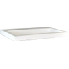Wiesbaden Flag lavabo simple avec 1 trou de robinet 100x36x4 cm marbre synthétique brillant blanc SW62809
