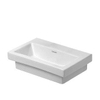 Duravit 2nd floor fontein 50x40cm zonder kraangat zonder overloop met wondergliss wit 0292731 Duravit 2nd floor fontein 50x40cm zonder kraangat zonder overloop met wondergliss wit 0292731