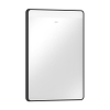 Hansgrohe Xarita Lite Q miroir - 50x70cm - éclairage led - Horizontal - interrupteur mural - Noir mat SW1165003