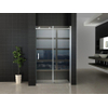 Wiesbaden Slide NANO coating schuifdeur 110x200cm met 8mm helder veiligheidsglas met antikalkbehandeling Chroom SW72923 Wiesbaden Slide NANO coating schuifdeur 110x200cm met 8mm helder veiligheidsglas met antikalkbehandeling Chroom SW72923