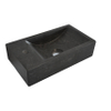 Wiesbaden Raw lavabo suspendu gauche 40x22x10 cm pierre dure satinée SW72930
