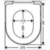 Villeroy & Boch Subway lunette de toilette Blanc 0123400