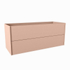 Mondiaz TENCE Meuble sous vasque - 120x45x50cm - 2 tiroirs - push to open - softclose - 1 découpe droite - Rosee SW1016972