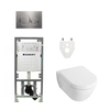 Villeroy & Boch Subway 2.0 Set de toilette DirectFlush abattant softclose et réservoir Geberit avec plaque de commande Sigma20 inox SW73467