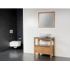 Saniclass Natural Wood badkamermeubelset staand 80cm grey oak met waskom wit 0 kraangaten met spiegel SW17550 Saniclass Natural Wood badkamermeubelset staand 80cm grey oak met waskom wit 0 kraangaten met spiegel SW17550