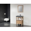 Saniclass Natural Wood Badmeubelset 60cm grey oak met wastafel natuursteen grey stone 1 kraangat inclusief spiegel SW3186 Saniclass Natural Wood Badmeubelset 60cm grey oak met wastafel natuursteen grey stone 1 kraangat inclusief spiegel SW3186