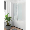 Simpsons Click S Badwand 115x150cm 2delig 6mm gehard helder veiligheidsglas links en rechts zilver SW30904 Simpsons Click S Badwand 115x150cm 2delig 6mm gehard helder veiligheidsglas links en rechts zilver SW30904