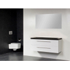 Saniclass Exclusive line Corestone 120 Meuble salle de bains 2 tiroirs et sans trou pour robinetterie avec miroir Blanc brillant SW21660 Saniclass Exclusive line Corestone 120 Meuble salle de bains 2 tiroirs et sans trou pour robinetterie avec miroir Blanc brillant SW21660