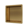 Brauer Gold Edition Niche de salle de bains encastrable 30x30x7.5cm inox avec cadre laiton Or brossé SW547648