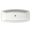 Xenz Moniek duobad 170x80x60 wit met sleuf overloop. waste grafiet geborsteld SW380496 Xenz Moniek duobad 170x80x60 wit met sleuf overloop. waste grafiet geborsteld SW380496