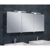 Exellence Bright Lucia luxe spiegelkast 140x60cm met LED verlichting aluminium SW75893 Exellence Bright Lucia luxe spiegelkast 140x60cm met LED verlichting aluminium SW75893