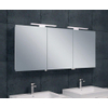 Xellanz Bright Armoire miroir 140x60x14cm avec éclairage LED aluminium SW75893