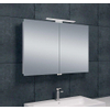 Exellence Bright Armoire miroir 90x60x14cm avec éclairage LED aluminium SW75890 Exellence Bright Armoire miroir 90x60x14cm avec éclairage LED aluminium SW75890