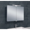 Xellanz Bright Armoire miroir 80x60x14cm avec éclairage LED aluminium SW75884