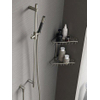 Hotbath Cobber Glijstang - 90cm - met wandaansluitbocht - 150cm doucheslang en staafhanddouche - gepolijst messing (goud) SW74147