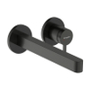 Hansgrohe Finoris Wastafelmengkraan - eengreeps - inbouw - voorsprong 22.8cm - afvoerplug - zwart chroom SW1388353