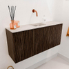 Mondiaz JOYA-DLUX 90cm toiletmeubel - kleur Walnut - Wastafel FAYE positie Midden Zonder kraangat kleur Nata. SW1424497