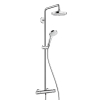 Hansgrohe Croma Select S 180 2jet showerpipe EcoSmart: met Ecostat Comfort douchekraan thermostatisch met Croma Select S Multi handdouche en 2jet hoofddouche wit/chroom 0605341 Hansgrohe Croma Select S 180 2jet showerpipe EcoSmart: met Ecostat Comfort douchekraan thermostatisch met Croma Select S Multi handdouche en 2jet hoofddouche wit/chroom 0605341