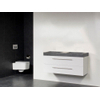 Saniclass Exclusive line Grey Stone 120 badmeubel hoogglans wit 2 laden 0 kraangaten zonder spiegel SW21701 Saniclass Exclusive line Grey Stone 120 badmeubel hoogglans wit 2 laden 0 kraangaten zonder spiegel SW21701
