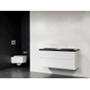 BRAUER New Future Corestone13 Meuble salle de bains 120cm sans trou pour robinetterie Blanc brillant sans miroir SW20760