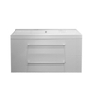 Saniclass Rome badmeubel 100cm hoogglans wit zonder kraangat SW8293 Saniclass Rome badmeubel 100cm hoogglans wit zonder kraangat SW8293