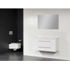 Saniclass Rome badmeubel met spiegel 120cm hoogglans wit zonder kraangaten SW7042 Saniclass Rome badmeubel met spiegel 120cm hoogglans wit zonder kraangaten SW7042