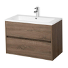 Adema Bella set de meuble de salle de bains 80x45.5x55cm sans poignée sans miroir avec trop-plein bois SW74513 Adema Bella set de meuble de salle de bains 80x45.5x55cm sans poignée sans miroir avec trop-plein bois SW74513
