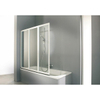 Huppe Combinett 3 delige badklapwand 140x140cm matzilver profiel en helder glas OUTLET OUT5284 Huppe Combinett 3 delige badklapwand 140x140cm matzilver profiel en helder glas OUTLET OUT5284