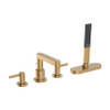 Hansgrohe Finoris mitigeur bain sur gorge - avec inverseur - avec douchette - bronze brossé SW1388777