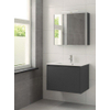 Bruynzeel Matera badmeubelset 80x56.5x50cm met spiegelkast grafiet SW65612 Bruynzeel Matera badmeubelset 80x56.5x50cm met spiegelkast grafiet SW65612