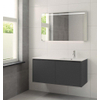 Bruynzeel Matera badmeubelset kom rechts 120x56.5x50cm met spiegel grafiet SW65625 Bruynzeel Matera badmeubelset kom rechts 120x56.5x50cm met spiegel grafiet SW65625