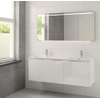 Bruynzeel Matera badmeubelset dubbele kom 150x56.5x50cm met spiegel glans wit SW65638 Bruynzeel Matera badmeubelset dubbele kom 150x56.5x50cm met spiegel glans wit SW65638