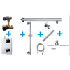 Wiesbaden One Pack Set de douche thermostatique encastrable 20cm type 119 ufo chrome SW62601 Wiesbaden One Pack Set de douche thermostatique encastrable 20cm type 119 ufo chrome SW62601